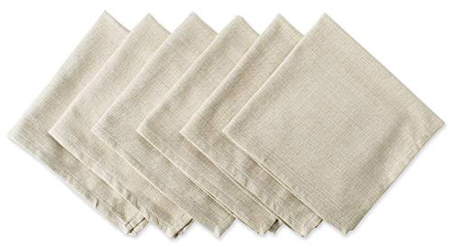 DII Farbig Tabletop Collection, Baumwolle, Taupe, 20 x 20 (Set of 6), 6