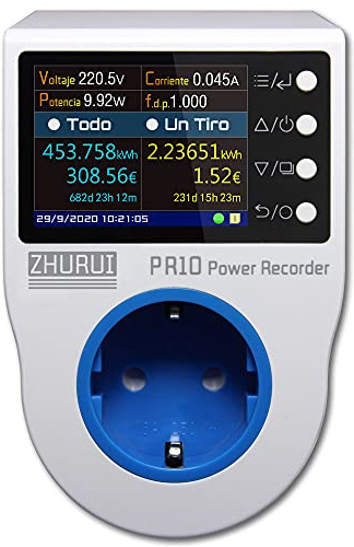 ZHURUI PR10-C EU16A (Deutsch stecker) home power metering buchse/home energy meter/power recorder/strom meter/23 währung einheiten