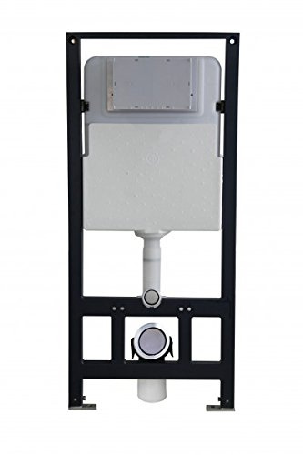 WC-Vorwandelement G3004A inkl. Betätigungsplatte - Modell wählbar, Betätigungsplatte:Modell 4111 schwarz matt