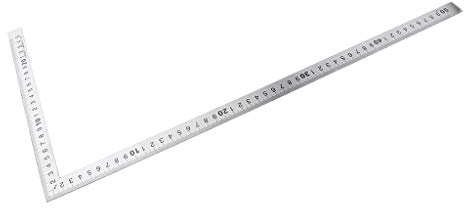 Universalwinkel L Form Rechtwinklige Lineal, 90 Grad Winkel, aus Edelstahl Messbereich auswählbar - 250 x 500mm 1,2mm Dicke