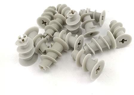 KLIMAS Lot de 50 chevilles en nylon pour plaques de plâtre - Blanc