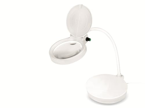 LogiLink WZ0067 - Vergr??erungsglas mit Standfu?, 8 & 36 Dioptrien, dimmbar