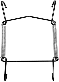 Perchas invisibles para platos de pared, soportes decorativos para platos, ganchos de resorte para colgar en la pared (colgador de platos negro, 9 a 13 cm)
