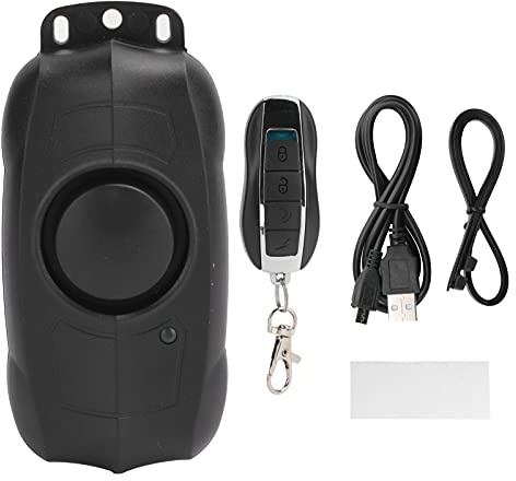 LY-C1 Wireless Motorcycle and Bike Alarm, 150dB Waterproof Vibration Anti-Theft System, Remote Control, Adjustable Sensitivity, Motion Sensor Security for Bicycle, Scooter, Motorcycle
