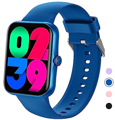 PTHTECHUS Smart Watch for Kids, Fitness Tracker Smart Watch with Bluetooth Call Voice Assistant, 100 Sports Modes, Sleep Monitor, Pedometer, Sport Watch for iOS Android