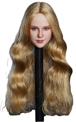 Fremego 1/6 Scale European Girl Blonde Hair Head Sculpt for 12inch Figure