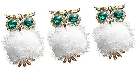 Supvox 3 Stücke Charme Für Auto Auto Parfüm Clip Auto Strass Eule Weiß Auto Diffusor