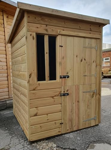 Dog kennel 4x4 Tanalised Pressure Treated Deluxe Outdoor Wooden Dog Kennel 12mm T&G