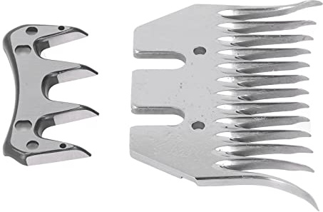 Lames de Cisaillement de Mouton à 13 Dents, Lame de Cisaille à Mouton Incurvée, Tondeuse à Laine, Peigne, Kit D'accessoires de Coupe