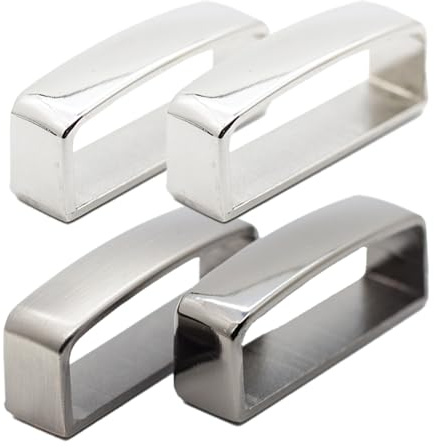 EIHI 4 Stück Gürtelschnalle Herren,Gürtelschlaufenhalterschnappschlaufen Gürtelschlaufen Zum Annähen,Gürtelschlaufen Ersatz Ersatzgürtelschnalle Belt Keeper Befestigungsschnalle,4 Cm B 1.2 Cm H
