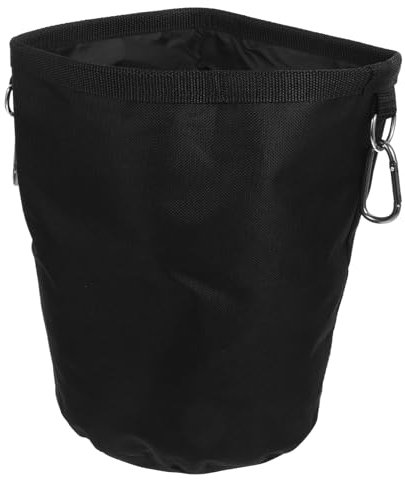 Amosfun Clothespin Peg Bag with Drawstring Closure and Dual Buckle Waterproof Oxford Fabric Hanging Storage Organizer for Laundry Clothes Pegs Portable Space-saving for Home and Outdoor Use
