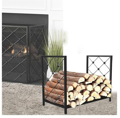 Generico Semplice portalegna da Pavimento in Ferro, portalegna in Metallo, Accessori for caminetto for Esterni, Supporto for portalegna for la casa for la conservazione della Legna