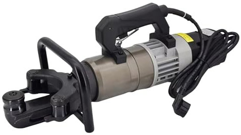 Elektrischer Hydraulischer Bewehrungsbieger, Kompaktes Design, HandgefüHrte Biegemaschine FüR StahlstäBe, Biegewinkel 0-130 Grad,20-32-110V