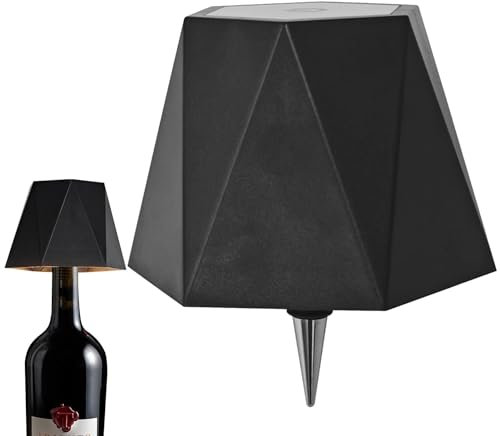 Bottle Lights - Rechargeable Desk Light, Wireless LED Table Lamp | Touch Control Bottle Light, 3 Color Modes Battery Powered Lights Elegant for Wine Bottles Glass Bottles and Decorative Lighting