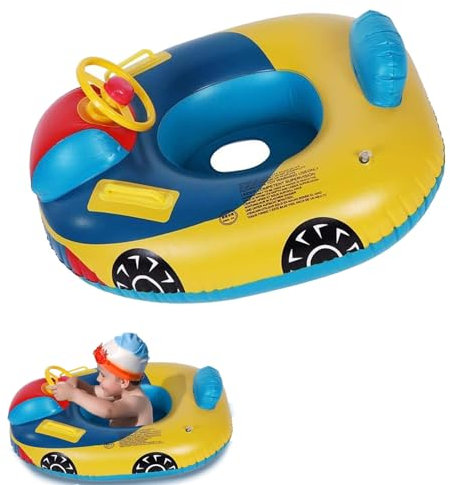 Anello da nuoto gonfiabile per bambini, carino per auto, per bambini, da 1 a 5 anni