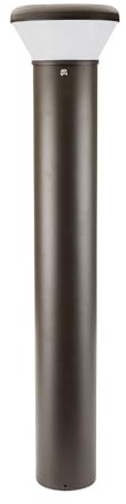 CHIUER LED Bollard Light Outdoor Landscape Lighting, 42-Inch Garden Path Lamp, 10W-26W Adjustable, 3000K-5000K CCT, Bronze,Round Walkway Fxiture,Dimmable UL DLC (Round)