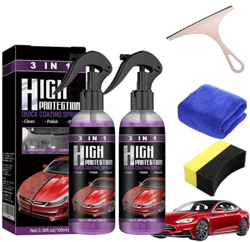 Curvefit Spray Nano Anti Rayures, Spray Anti Rayure Pour Voiture, Ceramique Voiture, Curvefit 3 En 1 Protection, Liquide Anti-Rayures pour Voiture, Réparation Durable des Rayures (2 Pcs)