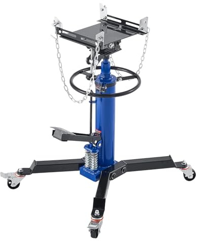 VEVOR Cric Idraulico, capacità di Sollevamento 600 kg, Cric Telescopico con Pedale, Doppia Trasmissione Telescopica, Altezza di Sollevamento Elevata 880-1760 mm, Montacarichi per Garage