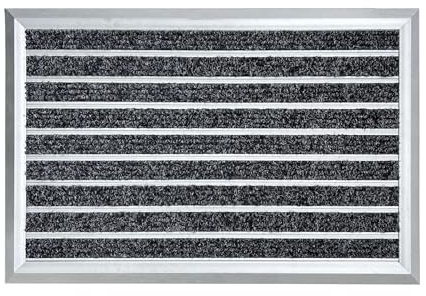 RATSTONE Zerbino In Alluminio Per Porte d'Ingresso 60x40 Cm,Tappetino In Alluminio,Zerbino Da Esterno Raschia Scarpe Tappetino Antiscivolo,Tappeto Antipioggia,Ingresso Casa Ed Esterni