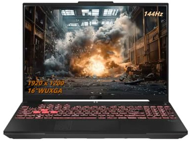 ASUS TUF Gaming A16 Laptop de 16 pulgadas FHD + 144Hz para juegos, AMD Ryzen 7-7445HS, NVIDIA GeForce RTX 4050, 16 GB DDR5, 512 GB SSD, BK, gris, Windows 11 Home, soporte plegable para laptop TWE