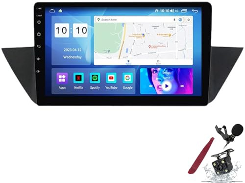 PLKEQS Radio de Voiture Android 15 pour B-MW X1 E84 (2009-2012) Unité Principale stéréo de Remplacement Écran QLED 2K de 9 Pouces Lecteur multimédia avec Carplay Sat GPS Navi BT 5G WiFi SWC,Y1