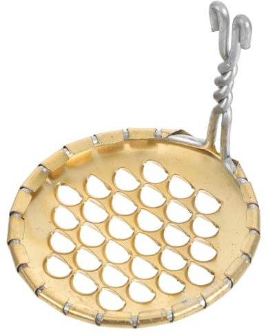 jojofuny Grattoir à Gelée en Cuivre Trous Fins, Outil Compact à Racler la Gelée Ménagère, Ustensile Cuisine Professionnel Ergonomique pour Maison, Restaurant et Hôtel, Accessoire Pratique