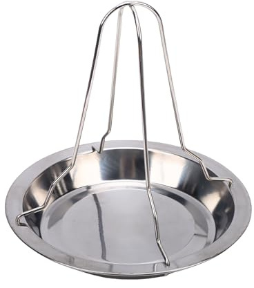 VGEBY Girarrosto per Pollo, Supporto per Pollo Verticale in Acciaio Inossidabile per Grigliare Pollame, Tacchino, Anatra (Grande griglia per arrosto)