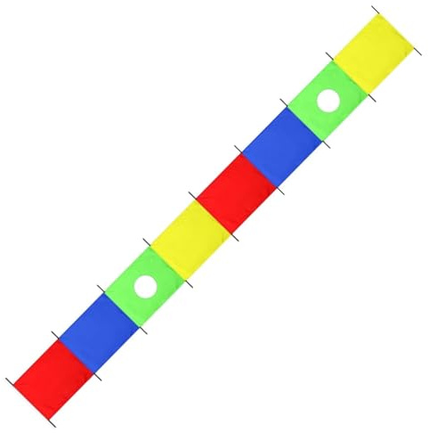 Paracadute Gioco Per Bambini,5,49 x 0,91 m Attrezzatura da Allenamento - Paracadute Con Maniglie | Per Giardino Sport Ginnastica Bambini Attività Giochi Outdoor Team Building