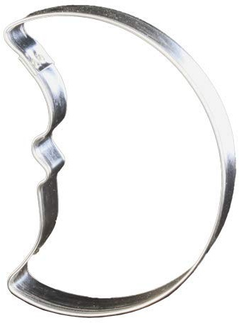 LARES Stampino per biscotti a forma di luna – per biscotti, pan di zenzero & Co – Dimensioni: 12 cm, altezza: 1,7 cm – Made in Germany