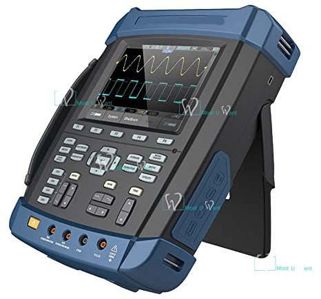 Handheld Oscilloscope multimètre 2 canaux 70 MHz 1 GS/S 2 m mémoire Profondeur 6000 multimètre Enregistreur Ip-51 14,2 cm LCD