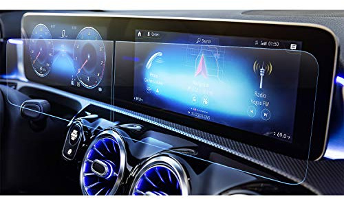LFOTPP 10,25 Zoll Navigation Schutzfolie für A B Klasse W177 W247, Tempered 9H Kratzfest Anti-Fingerprint GPS Navi Displayschutzfolie (2 Stück)