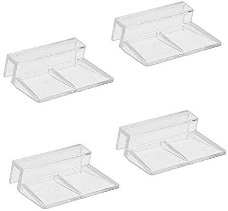 Halterung für Glasabdeckungen für Aquarien, Acryl, Transparent, 4 Stück, 8mm