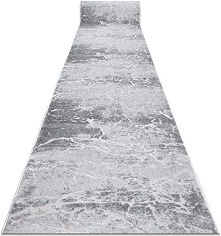 rugsx Modernen Preiswert Läufer MEFE, Läufer Strukturell - Zwei Ebenen aus Vlies Grau 80x200 cm