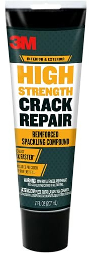 3M High Strength Crack Repair, 7 oz, Wall Crack Repair, Squeeze Tube for Easy Application Directly Into Cracks & Fractures, Repairs Damaged Areas on Walls & Ceilings (CR-7-SQ)