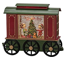 Konstsmide LED Wasserlaterne Wagon, 5h Timer, 1 warm weiße Diode, batteriebetrieben & USB, Innen - 4278-000