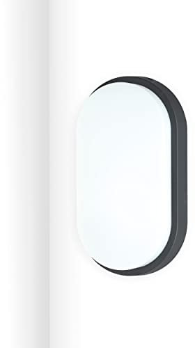oktaplex lighting Lampe LED Éclairege de plafond pour sous-sol Lumi IP54-10W 800Lm 3000K - Luminaire Plafonnier LED extérieur et l'intérieur Oval