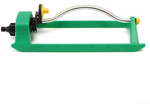 Arroseur de pelouse oscillant à 18 jets, en aluminium, diamètre réglable de 15 m, convient pour la maison, les pelouses, les terrasses