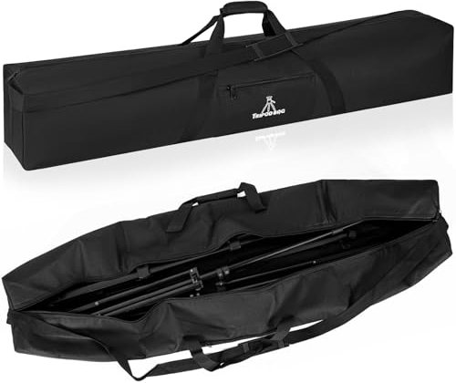 TORIBIO Tripod Carrying Case, 42x8x8in Heavy Duty Tripod Bag with Shoulder Straps and Handles, Multifunctional Monopod Case for Music Stand, Lights, Speakers, Cameras, Booms, Microphone Stands
