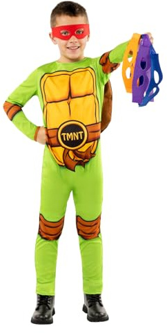 Funidelia | Déguisement Les Tortues Ninja pour fille et garçon Les Tortues Ninja & Dessins Animés - Déguisement pour enfant et accessoires pour Halloween, carnaval et fêtes.