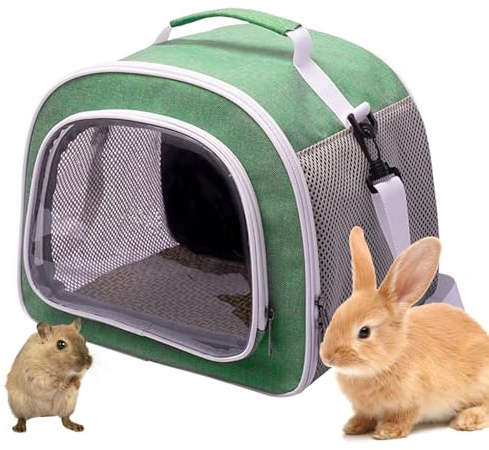 Transportbox für kleine Haustiere, Transportbox für Kleintiere, Transportbox für Tiere, Tragetasche für Rennmäuse, Tragetasche für Hamster, tragbare Transportbox für Kleintiere, atmungsaktive Transpor