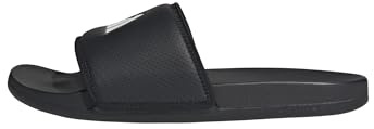 adidas Unisex-Adult Adilette Comfort, Black/White/Black, 11