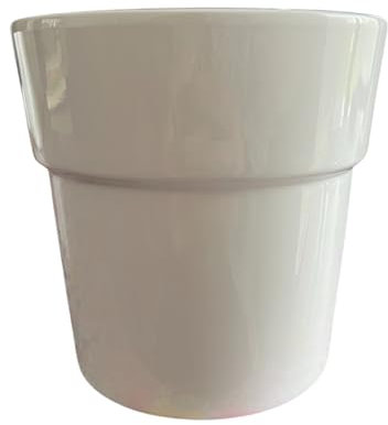 Générique Pot d'Orchidée en Céramique, Caluna Blanc, 13 cm, Plante d'Intérieur