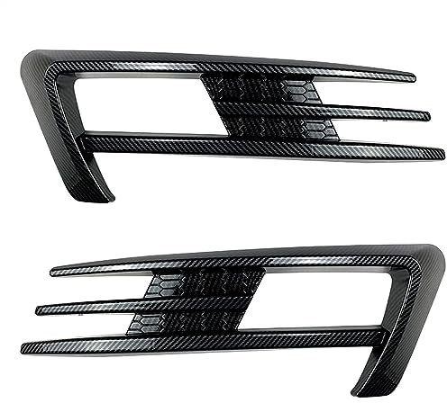 Generisch Nebelscheinwerferlampengitter Für Golf 7 MK7 2013-2017 für schwarz glänzende Auto-Stoßstangen-Nebelscheinwerfer-Kühlergrill-Abdeckungsverkleidung Auto-Nebellampengrill(Carbon fiber pattern)