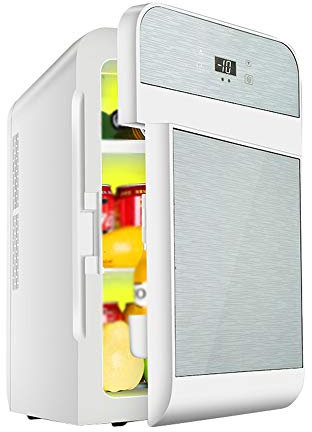 7LiuYueFei6 Mini Fridge -20l Car Cooler Warmer Home Wine Freezer, Multi-Function Small Refrigerator, Double Door Three-Layer Temperature Control, Hot And Cold Ac/Dc