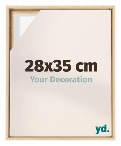 yd. Your Decoration - Cornice a cassetta per tela 28x35 - Faggio - Compatibile con telaio - MDF - Lyon