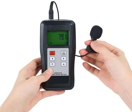 Fonometro, Dosimetro di rumore personale, rilevatore di esposizione al rumore, 60 dB-130 dB, misuratore di livello sonoro professionale, misuratore di decibel sonori