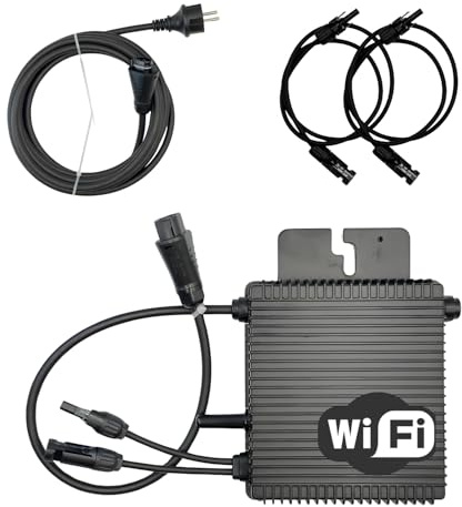 Pack Hoymiles HMS-500W-1T Micro-onduleur 500W – WiFi & Bluetooth – pour 1 Panneau + Câble AC HMS 5m + 2 Rallonges Staubli MC4 1m