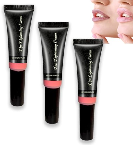 Lip Lightening Cream for Dark Lips, Brightening Lip Balm with Deep Moisturizing Care, Lightening Formulation for Smokers and Non-Smokers, Daily Liprepair Hydration (3pcs)