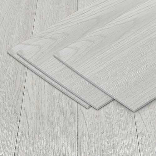 Monucep PVC Bodenbelag Vinylboden Selbstklebend, 91.44 cm x 15.24 cm x 2 mm, 2,5 ㎡/ 18 Fliesen Selbstklebende Vinyl-Fliesen wasserdicht, Holzoptik, für Küche, Badezimmer