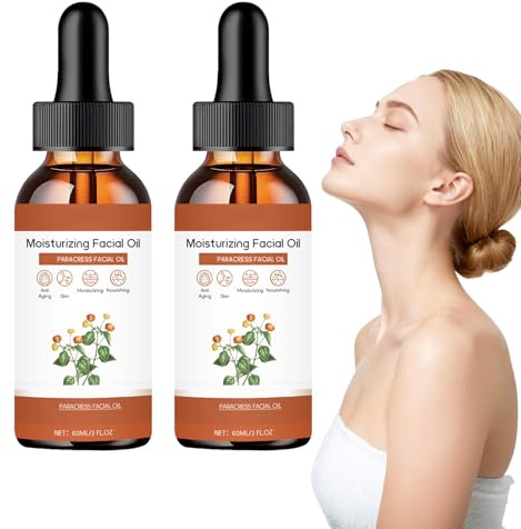 Paracress ansiktsolja, anti-aging paracress ansiktsserum med hyaluronsyra och E-vitamin, blekande serum mot mörka fläckar, uppstramande fuktgivande ansiktsolja för kvinnor (2 st)